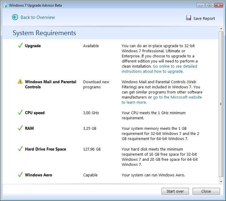 Sprawdzanie, czy nasz komputer będzie zgodny z Windows 7
