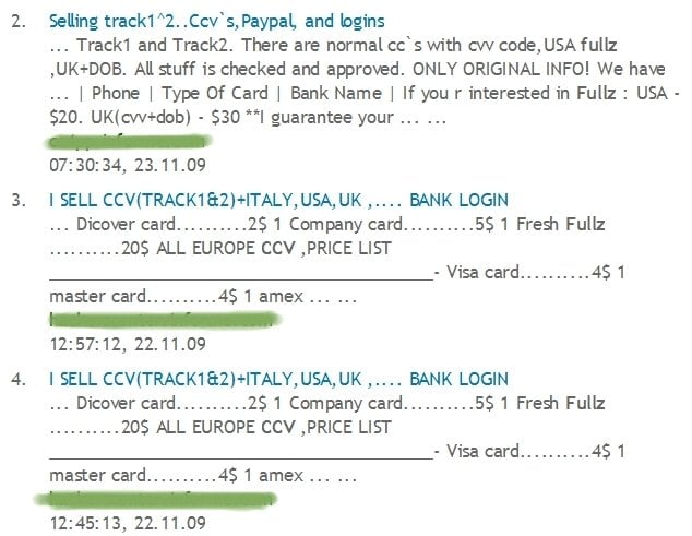 Handel fałszywymi kartami kredytowymi kwitnie