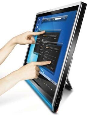 24-calowy monitor LCD z multidotykiem