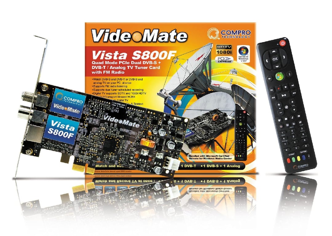 Karta TV z podwójnymi tunerami od Compro