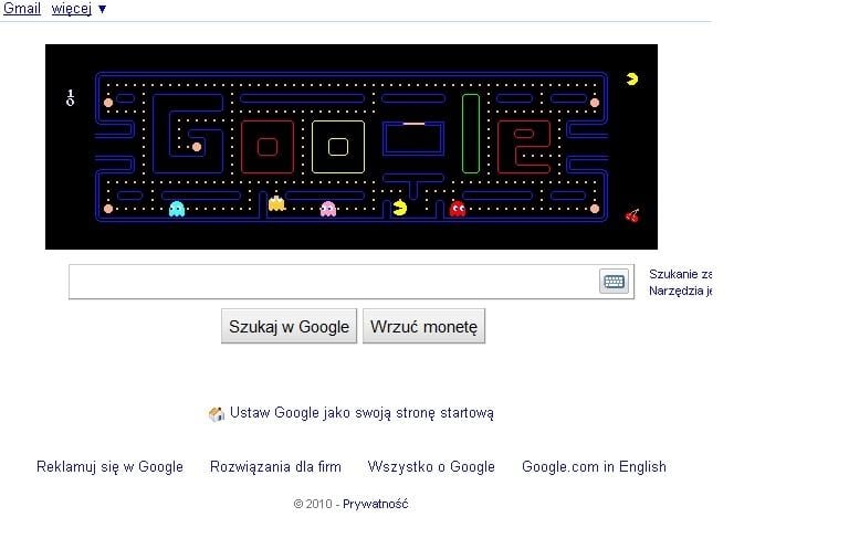 [UPDATE] Google pogrywa z użytkownikami… w PAC-MAN-a