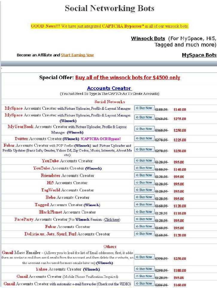 Odkryto nową sieć sprzedaży “niewykrywalnych” botów