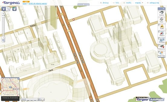 Targeo.pl z trójwymiarowymi budynkami