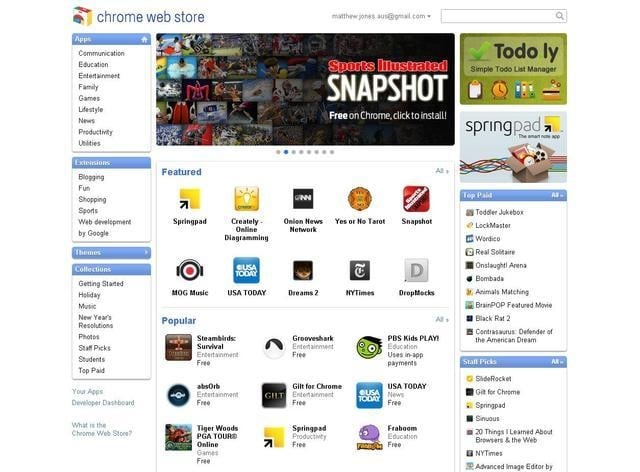 Sklep z aplikacjami dla Chrome’a i Chrome OS-a już działa