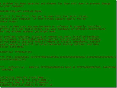 Masz dość Blue Screen of Death? Wypróbuj inne kolory…