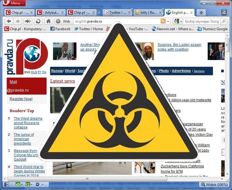 “Prawda” pod ostrzałem hakerów