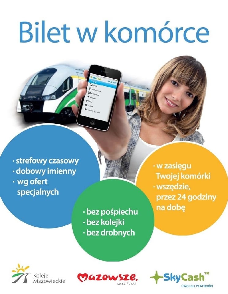 Bilet na pociąg kupisz przez komórkę
