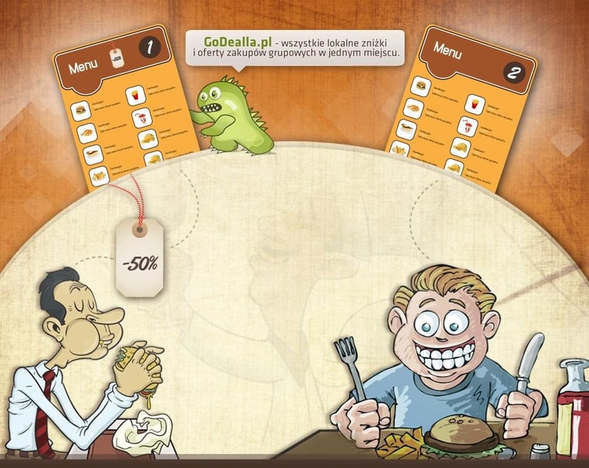 Dla Pana z kuponem rabatowym mniejsza porcja