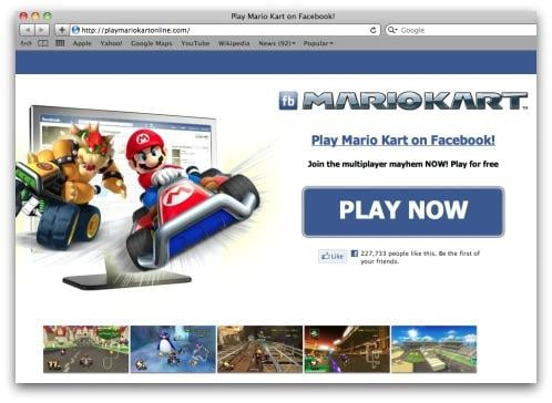 Mario Kart – nowy scam na Facebooku