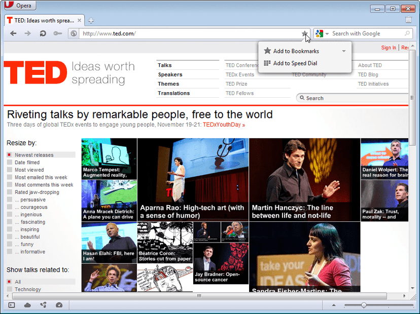 Opera 11.60 beta ze wsparciem dla podwójnej tęczy