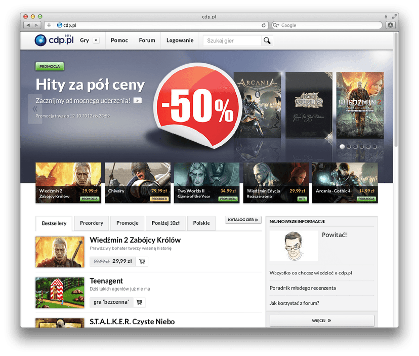 Rusza polski Steam, Wiedźmin 2 za 29 zł