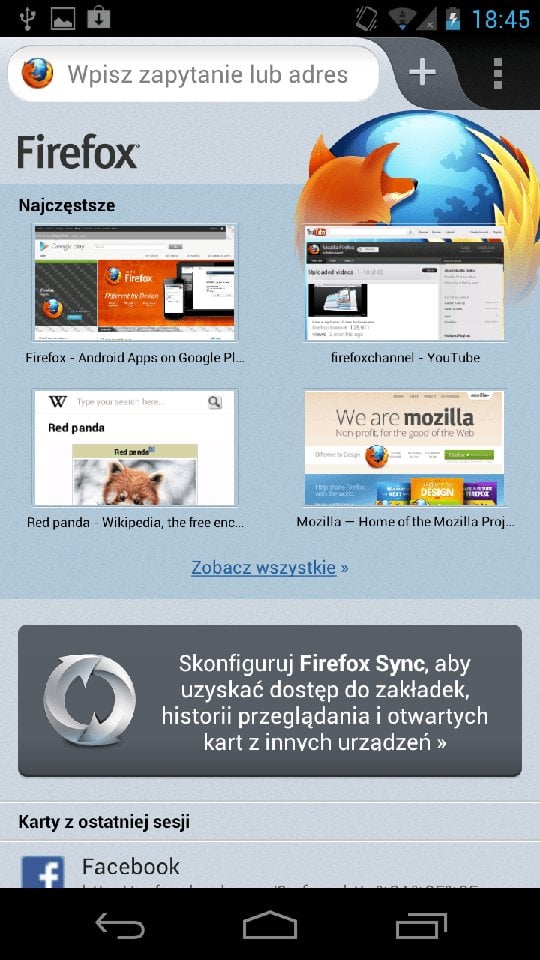 Znacznie lepszy mobilny Firefox