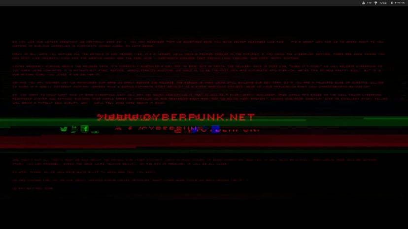 Ukryta wiadomość w zwiastunie Cyberpunka 2077