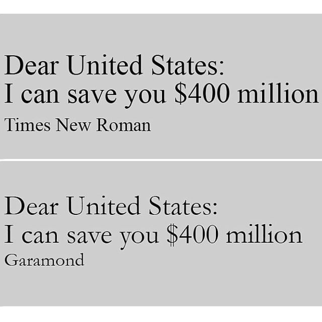 Jak oszczędzić 370 milionów dolarów na zmianie czcionki