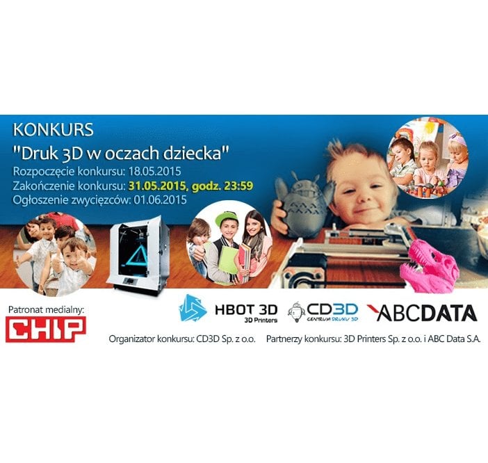 Zapraszamy do wzięcia udziału w konkursie “Druk 3D w oczach dziecka”!