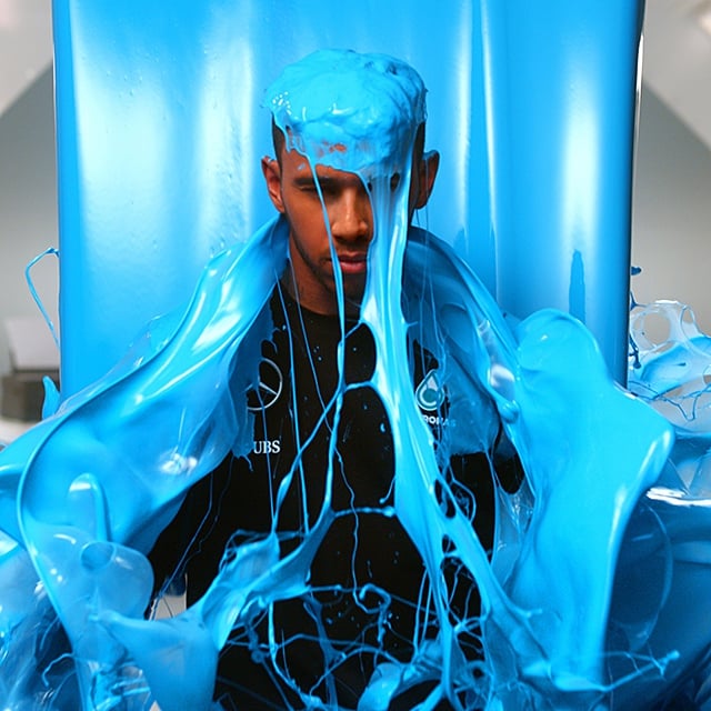 Lewis Hamilton zalany tuszem (Epsona)