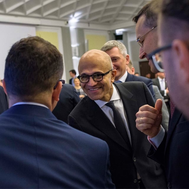 Satya Nadella po raz pierwszy w Polsce