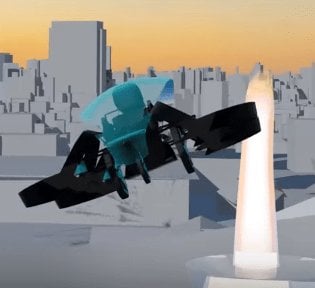 Latający samochód Toyoty ma zapalić olimpijski znicz