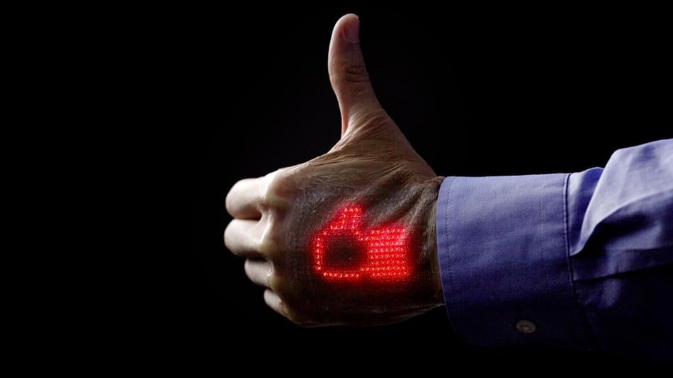 Japończycy stworzyli wyświetlacz naklejany na skórę