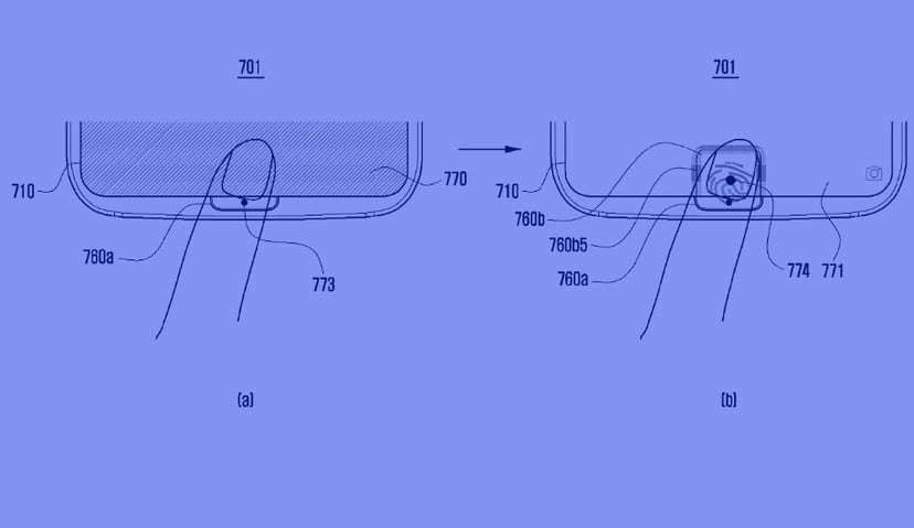 Samsung opatentował powiększany programowo klawisz domowy z czytnikiem linii papilarnych