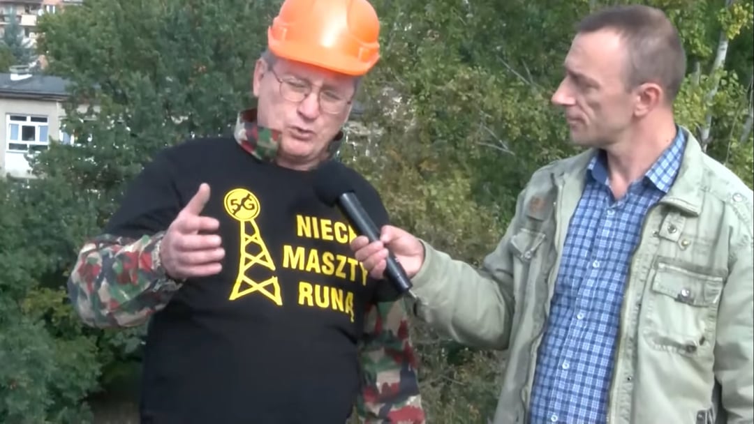 W Krakowie protesty przeciwko sieci 5G