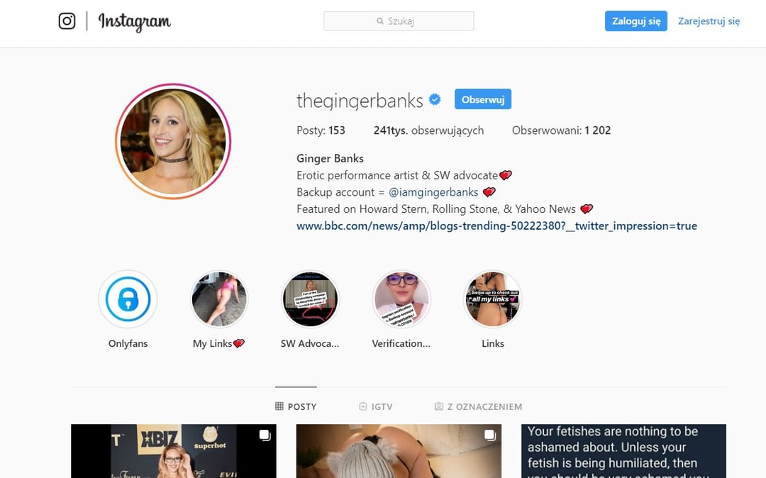 Instagram na wojnie z gwiazdami porno?