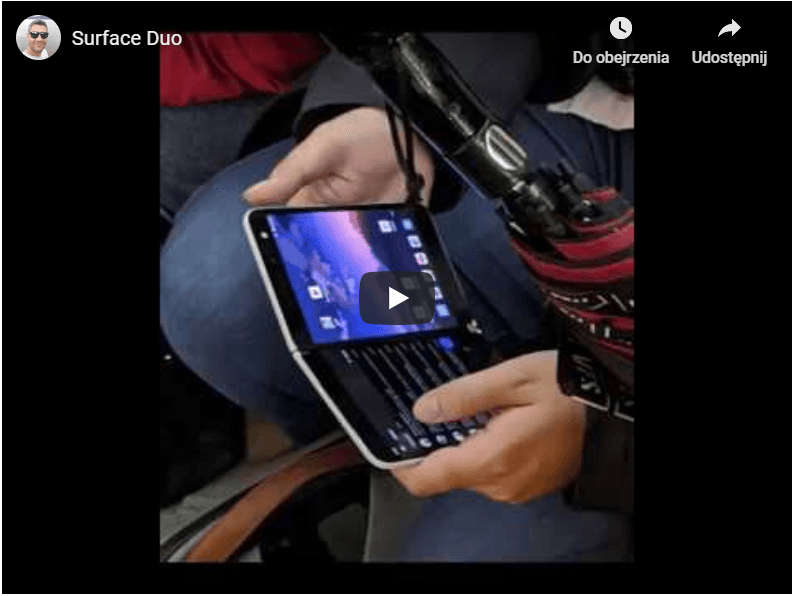 Microsoft Surface Duo na żywo