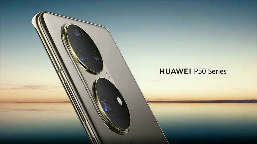Zbliżenie na wyspę aparatów na nowych zdjęciach Huawei P50