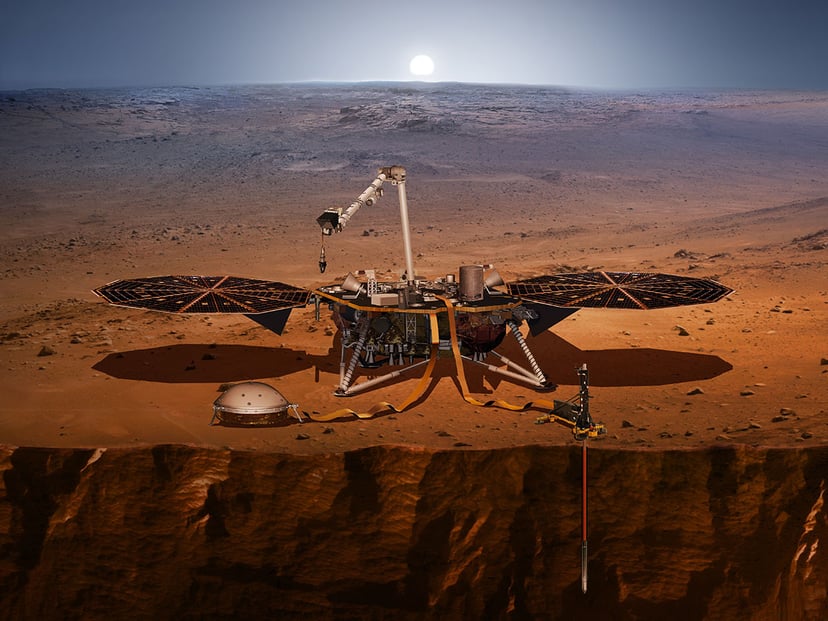 Poznaliśmy wymiary wnętrza Marsa. Pomogła sonda InSight
