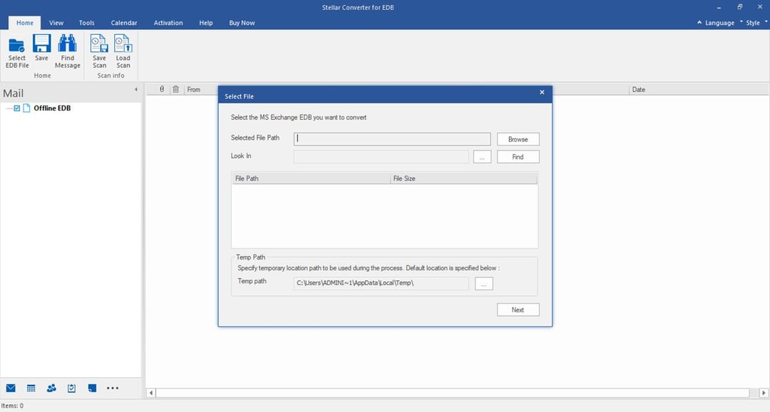 Recenzja programu Stellar Converter for EDB