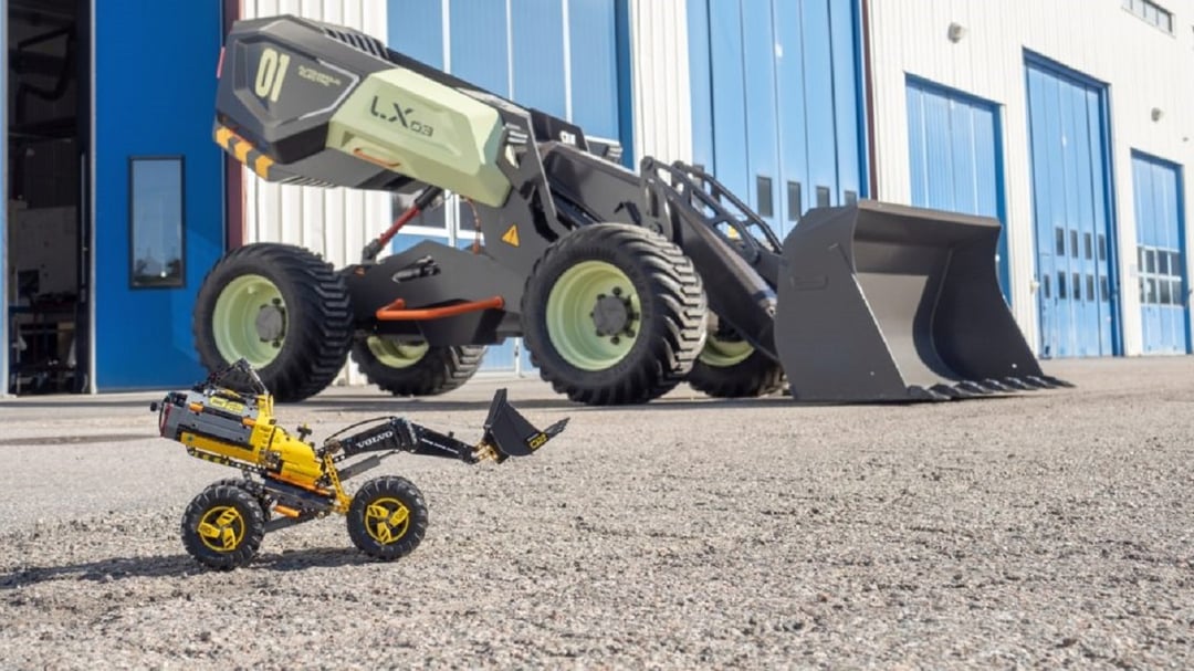 Autonomiczna ładowarka od Volvo opiera się na modelu LEGO. Tak prezentuje się w akcji