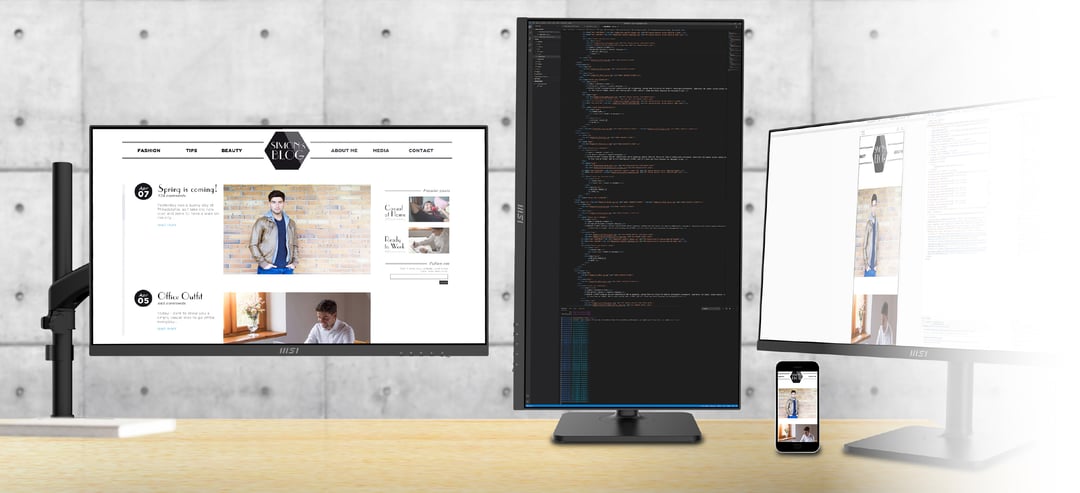 MSI Modern MD241P to stylowy i nowoczesny monitor do domu i biura. Do kupienia w świątecznej promocji!