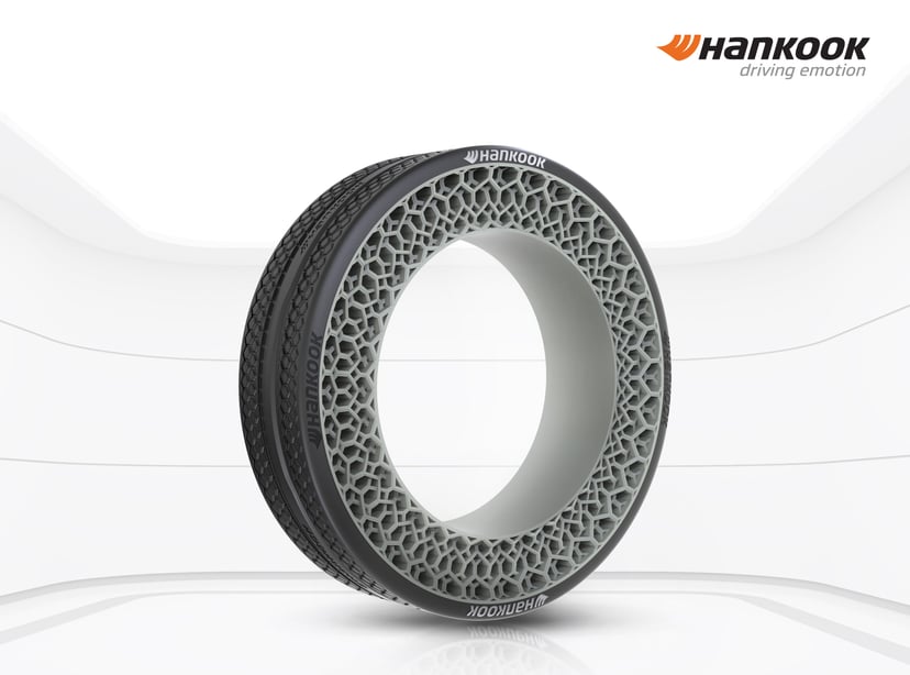 Hankook pokazał bezpowietrzne opony i-Flex, których nie trzeba będzie nigdy pompować
