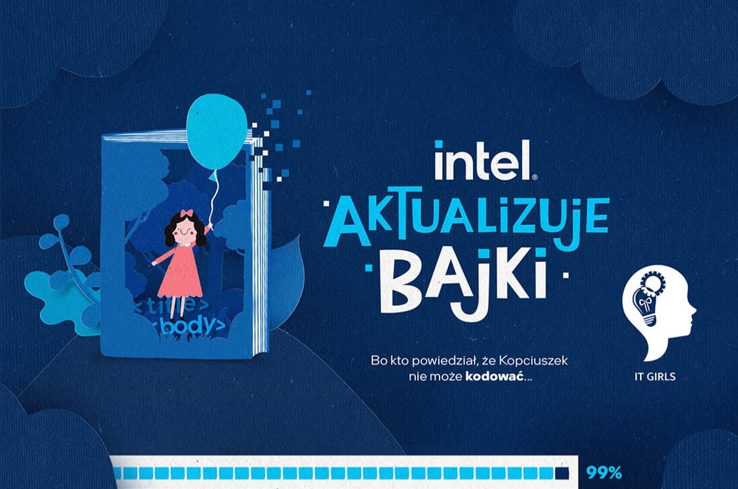 Nie wierzysz, że Kopciuszek też może kodować? Ruszyła kampania Intel Aktualizuje Bajki
