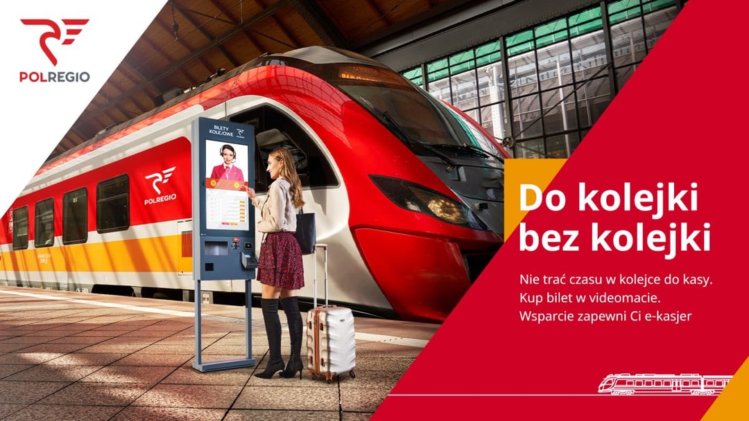 Polregio rozpoczyna pilotaż videomatów z funkcją e-kasjera na dworcach kolejowych