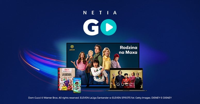 Wystartowała Netia GO. Serwis dostępny bez dodatkowych opłat dla abonentów