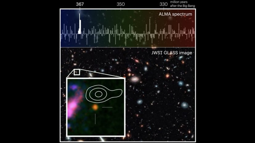 Teleskop Webba wykrył tlen w odległej galaktyce. Co nam to mówi o powstaniu wszechświata?