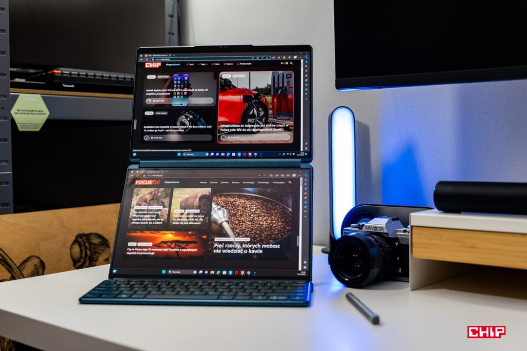 Szybka recenzja Lenovo Yoga Book 9i. Dwa ekrany lepsze niż jeden składany