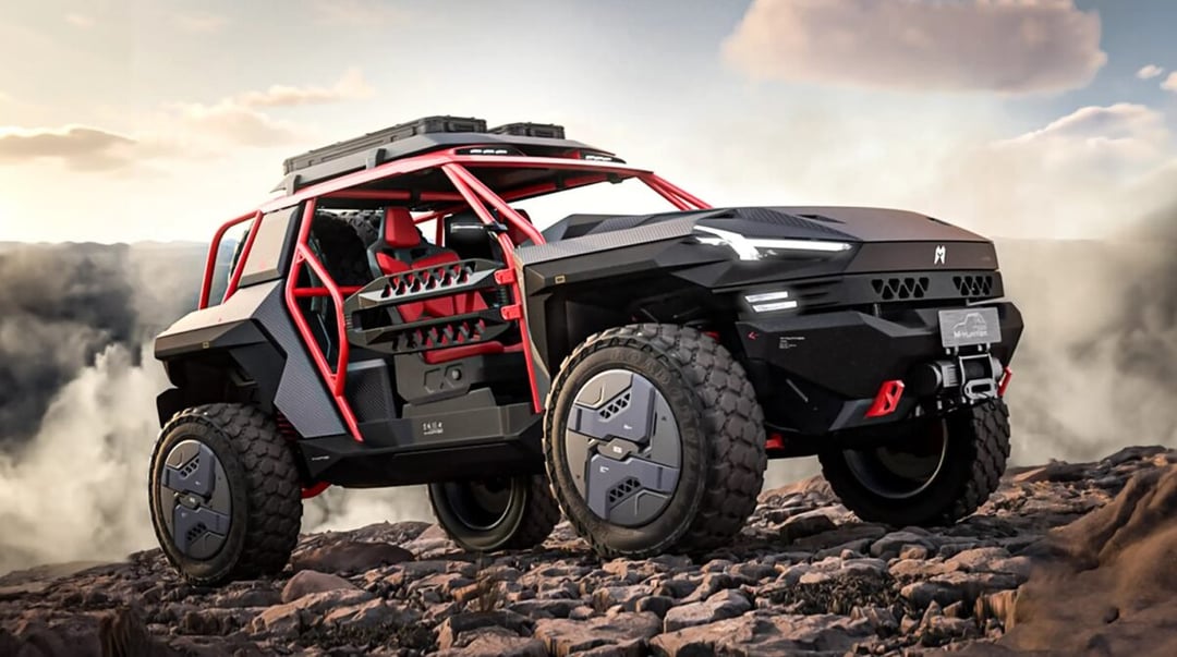 Trochę jak Hummer, trochę jak transformers. Chiński 1073-konny SUV robi wrażenie