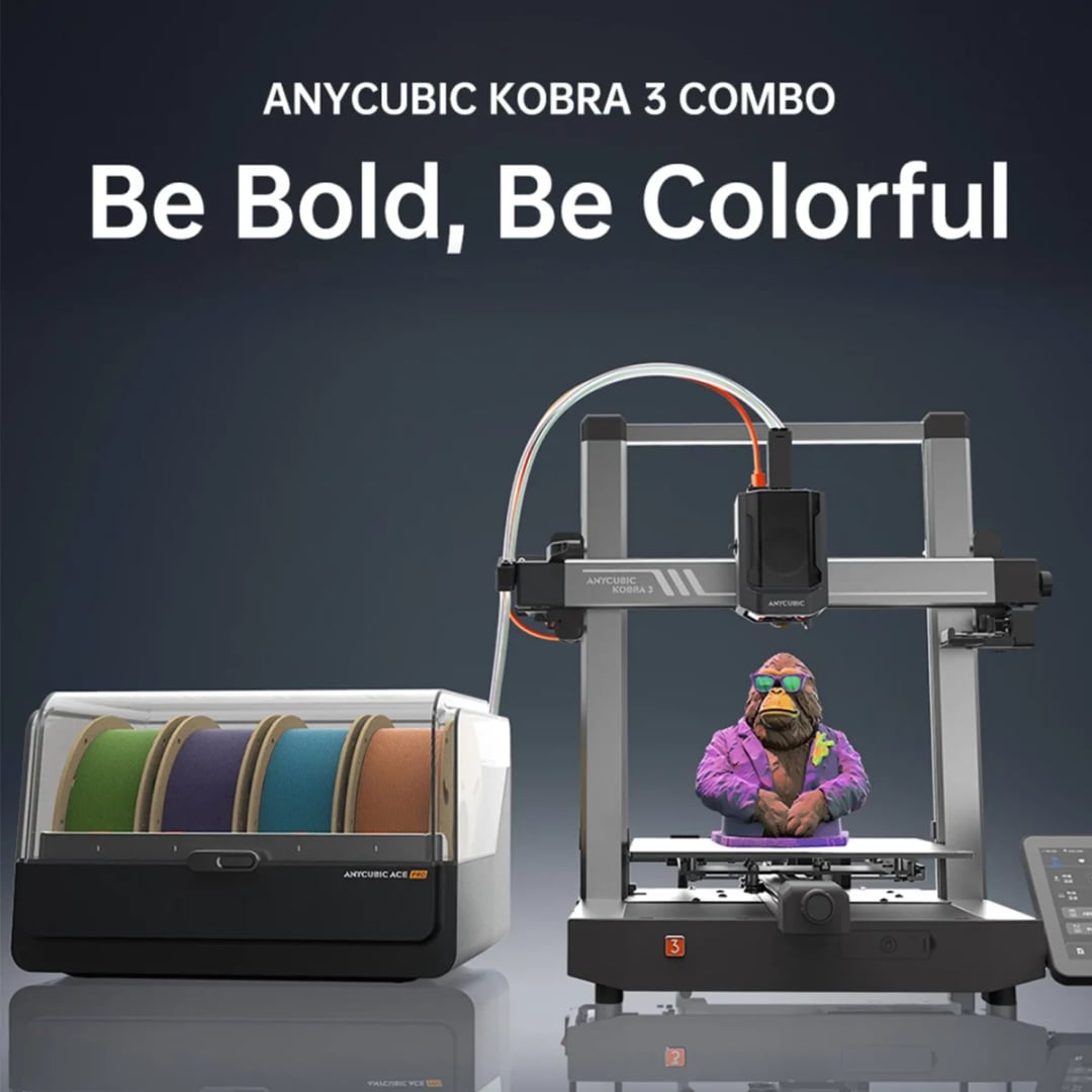Anycubic Kobra 3 – drukarka 3D, którą chcesz mieć. Cztery kolory, mnóstwo możliwości