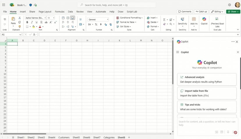 Copilot Excel współpracuje z innymi plikami Office