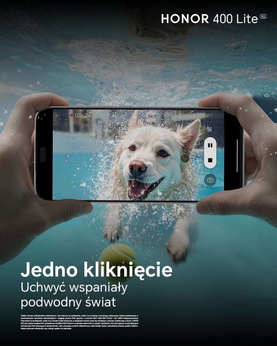 HONOR 400 Lite dostanie rewolucyjne funkcje aparatu AI