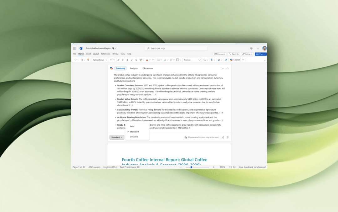 Dzięki Copilotowi oszczędzisz czas. Nie musisz czytać dużych dokumentów Word