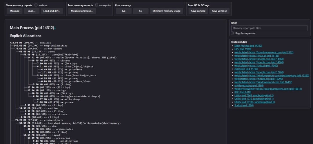 Mozilla pracuje nad funkcją Firefoxa, która umożliwi sprawdzenie, co zużywa pamięć