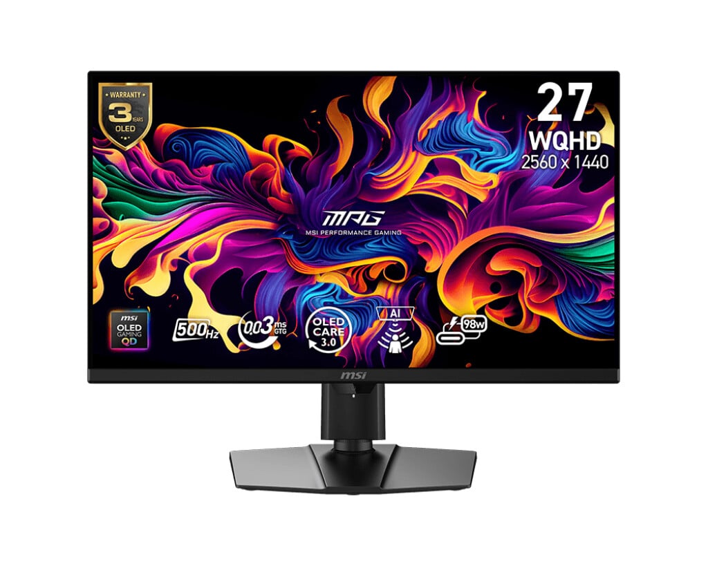 MSI wprowadza monitory QD-OLED z AI z 500 Hz i wykrywaniem obecności użytkownika 