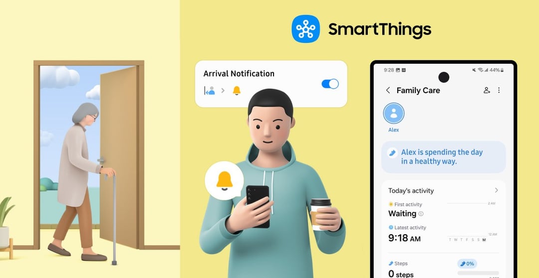 Samsung ułatwia opiekę nad bliskimi dzięki nowej aktualizacji SmartThings Family Care