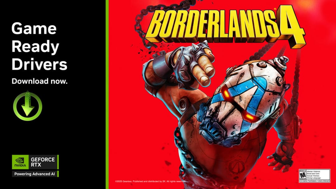 Nowe sterowniki Nvidia GeForce 581.29 WHQL z optymalizacją dla Borderlands 4 