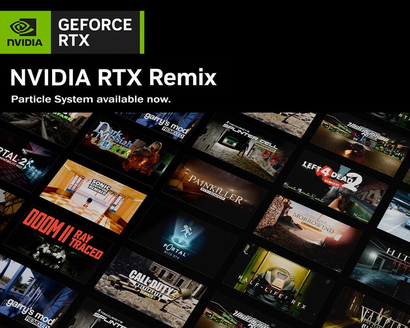 Nvidia RTX Remix z nowym systemem cząsteczek. Klasyczne gry zyskują nowoczesne efekty 