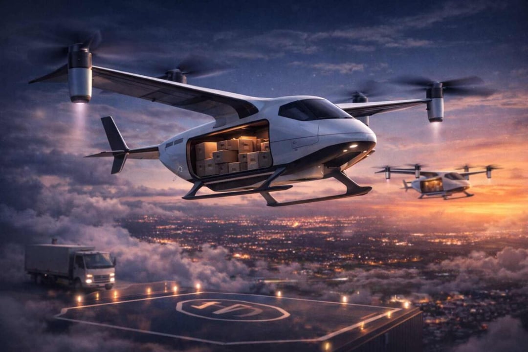 Zamiast furgonetki latająca paka. Acodyne stworzył coś wyjątkowego