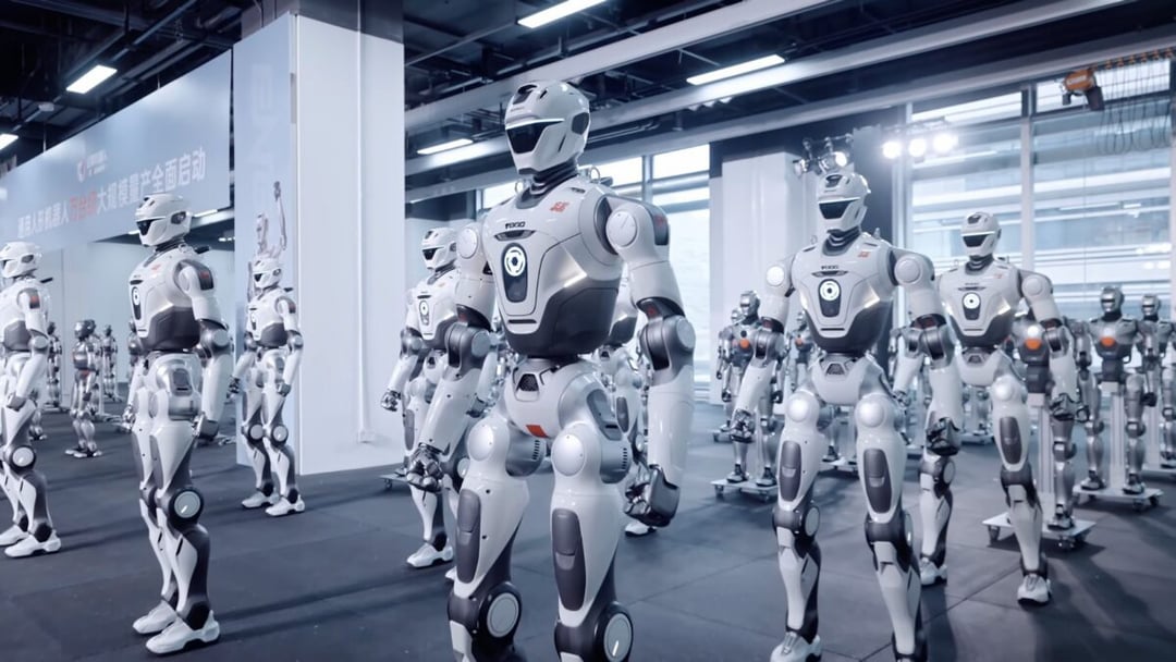 Tam robotów przypominających ludzi nie zabraknie. Produkują jednego co piętnaście minut i mogą stworzyć całą armię